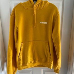 Sisters Mustard Yellow Hoodie Unisex Size Small